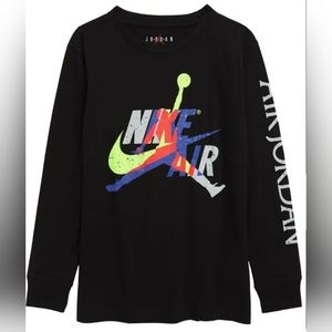 Boys Jordan Jumpman Logo Long Sleeve Graphic Tee size S